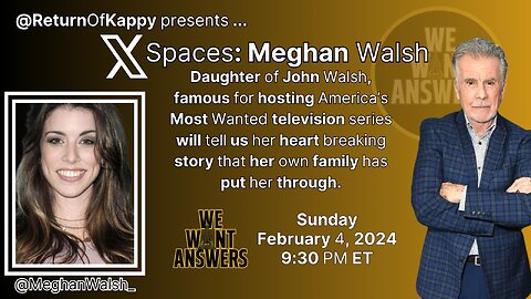 X Spaces - Meghan Walsh