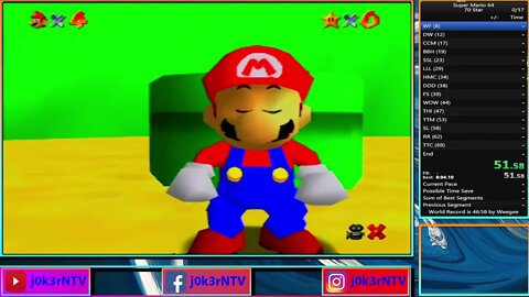 First 70 Star Run of Super Mario 64 [PB 2:21:59] 2022-12-11