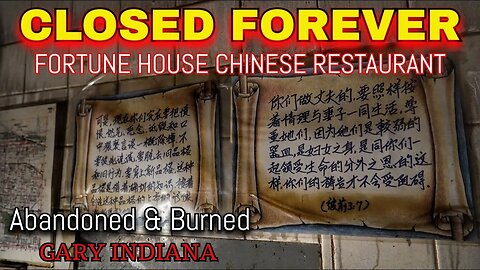 Abandoned & Burned Fortune House Chinese Restaurant Gary Indiana