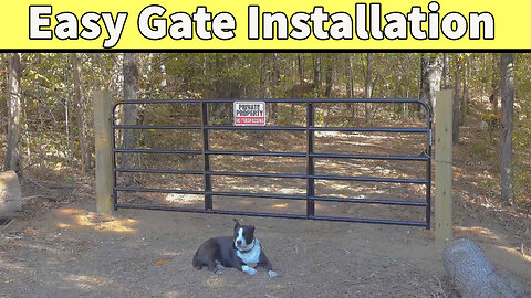 Gate Installation Video! How to Install a Gate Correct no Concrete