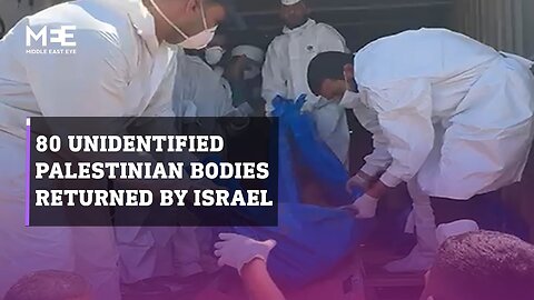 Gaza's Civil Defence crews bury bodies of 80 unidentified Palestinians handed over by Israel | VYPER