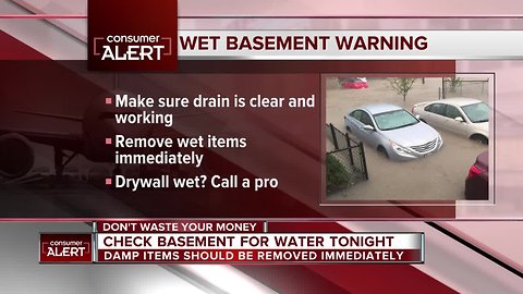 Don't Waste Your Money: Check your basement for water tonight