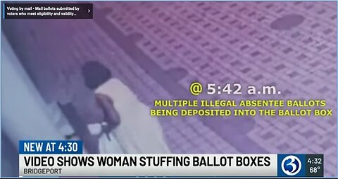 Woman Stuffing Ballot Boxes