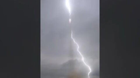 Rocket hit by lightning