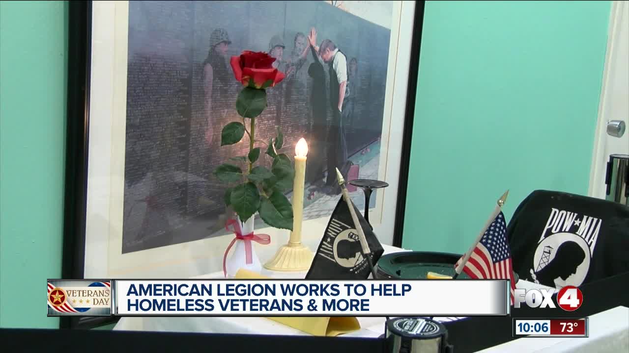 American Legion works to help homeless veterans and more