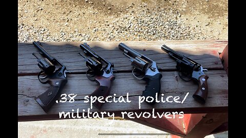 Military and Police .38 special revolvers- Mozambique drill and closest to bull