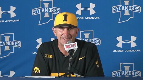 Iowa NCAA D1 Baseball Regional Game 1 Post Game Press Conference