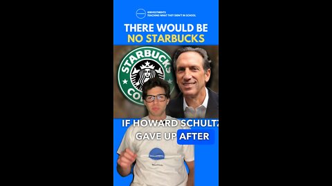 ☕️😳There’d be no Starbucks if Howard Schultz gave up after being rejected 217 times.