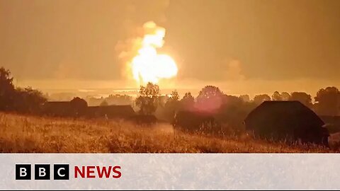 Russia region orders evacuation after Ukraine drone attack / BBC News