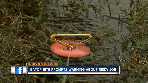 Disc golf community upset over people retrieving discs from creek with gators