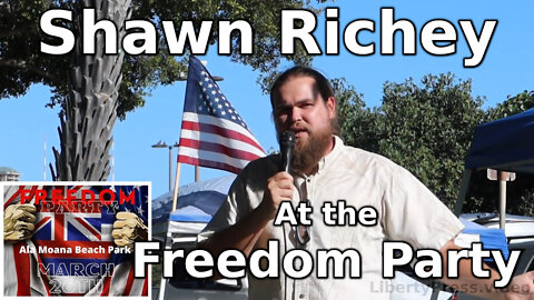 Shawn Richey at the Freedom Party at Ala Moana