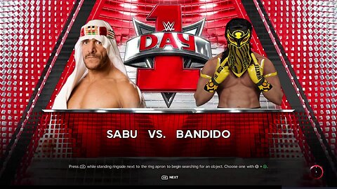 WWE 2k23 Sabu vs Bandido