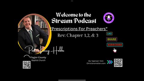 Rev: Chapter 1,2 & 3 "Prescriptions For Preachers"