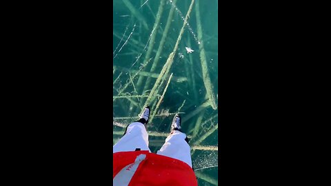 Breathtaking Skating On The Clearest of Banff Alberta Lakes