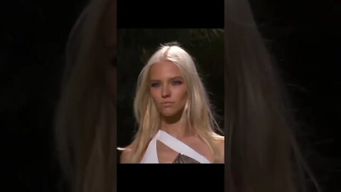 Sasha Luss in Versace Spring/Summer 2014 FashionShow