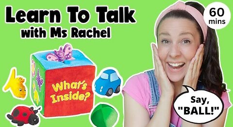 Learn to talk to Ms Rachel-videos for toddler-kids songs-Speech Practice-