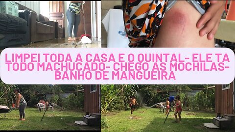 Aquela organização- Muita sujeira- Ele tá tudo ralado- As mochilas chegaram. Vlogao