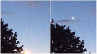 UFO spottet på himmelen over London