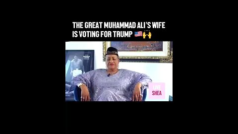 Khalilah Ali, the wife of Muhammad Ali, announces her decision to vote for Donald Trump.