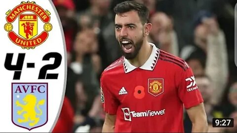 Man Utd beat Aston Villa All Goals and Highlights EFL 2022