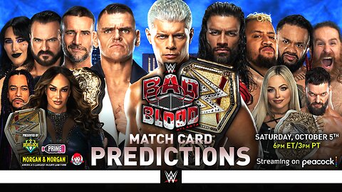 WWE Bad Blood 2024 - Match Card Predictions