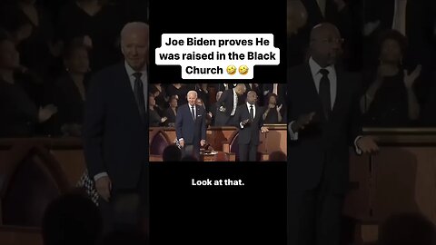 Joe Biden proves he was Raised in the Black Church 🤣🤣 #shorts