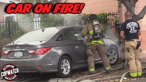 Car on Fire | No Injuries | Copwatch