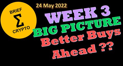 BriefCrypto-Week 3-BUY PLAN ON HOLD-BIG PICTURE-BETTER BUYS AHEAD ?? - 24 May 2022