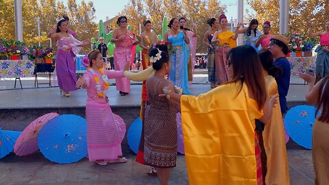 Thai Traditional Singing and Dancing at Songkran Celebration Perth Australia