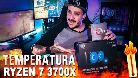 Temperatura Ryzen 7 3700x Cooler Wraith Prism vs Master Liquid ML240L RGB