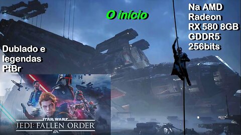 Jedi Fallen Order - na AMD Radeon RX 580 8GB GDDR5 256bits 2048SP da AliExpress