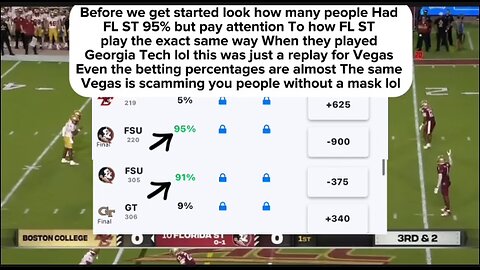 Rigged #10 Florida State vs Boston College | THIS WAS A REPLAY FOR VEGAS WHEN WILL YOU WAKE UP ??