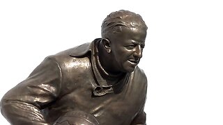 A statue of former Manchester United assistant manager Jimmy Murphy is unveiled at Old Trafford