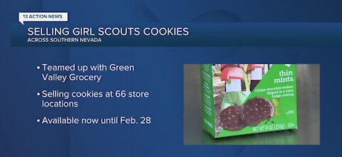 Selling Girl Scout cookies across Southern Nevada