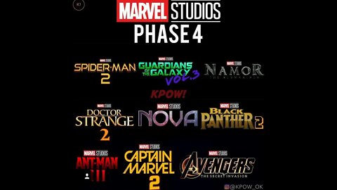 Marvel Cinematic Universe "Phase 4" Posters