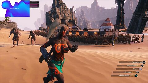 Conan Exiles ,3 skull boss, vs, zombies, Busty ,boobs #Boosteroid #conanexiles