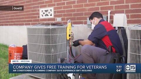 Goettl offers free training for veterans to get into a new career field