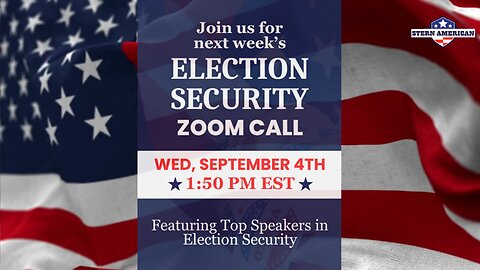 Election Security Call