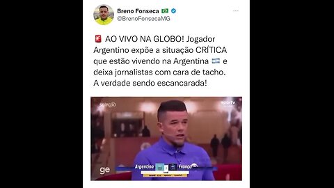 Jogador campeão da Copa rasga o verbo e fala sobre real situação econômica da Argentina