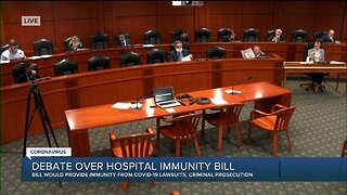 Debate over hospital immunity bill