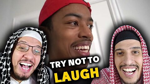 Arab Muslim Brothers Try Not To Laugh Watching Funny Caleb City Videos Compilation