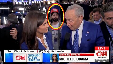 Matt Walsh Disguises Himself At The DNC, Photobombs Chuck Schumer