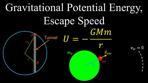 Gravitational Potential Energy, Escape Speed - Physics