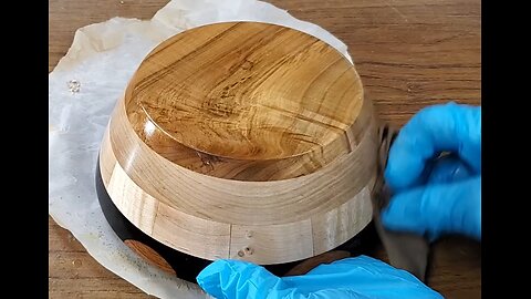 Padauk Ebony Maple Wooden Bowl