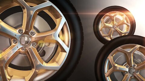 One of the most expensive car wheels in the world Wheel of gold