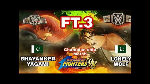 BHAYANKER YAGAMI 🇵🇰 ⚔️ LONELY WOLF 🇵🇰 | THE KING OF FIGHTERS 98 🔥 Ft.3 FIGHTCADE & YZKOF EMULATOR |