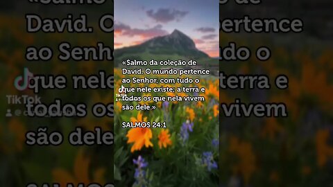 Salmos 24:1 #canalyausha #yausha #yauh #jesus #jesuscristo #cristão #cristo #yeshua #fe #deus