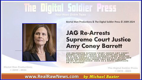 JAG Re-Arrests SCJ Amy Coney Barrett