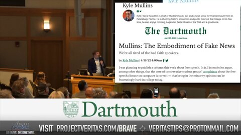 James O'Keefe speaks at Dartmouth College