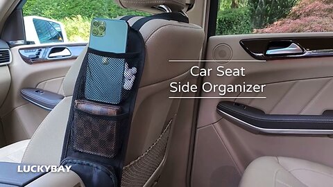 Car Seat Side Organizer, Multi-Pocket Seat Storage Hanging Bag